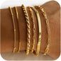 DEARMAY Gold Bracelets for Women Waterproof, 14K Real Gold Jewelry Sets Trendy Thin Dainty Stackable Cuban Link Paperclip Chain Bracelet Pack Fashion Accessories Gifts for Womens